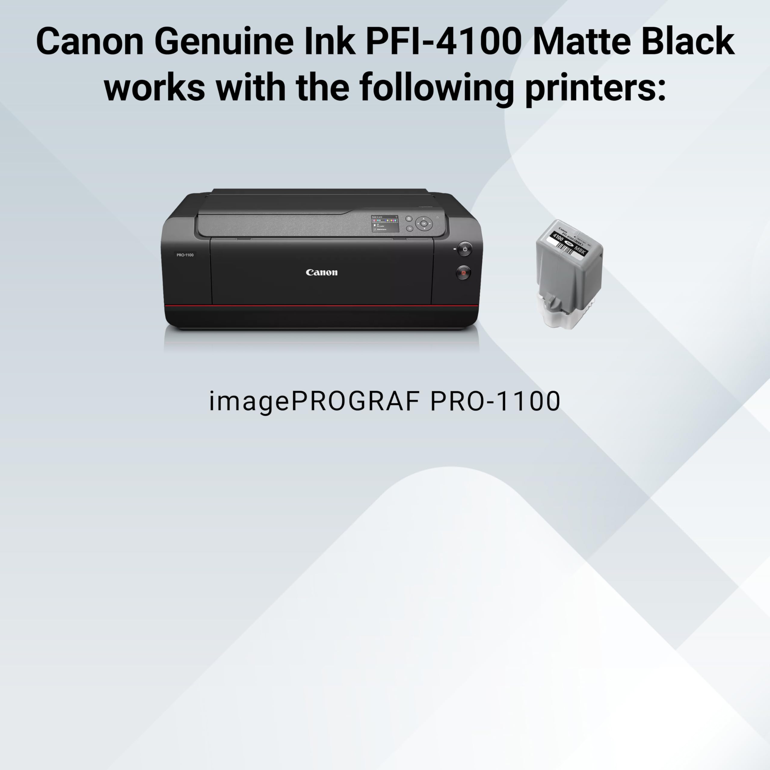 Amazon.com: Canon PFI-4100 Genuine Matte Black Ink Tank